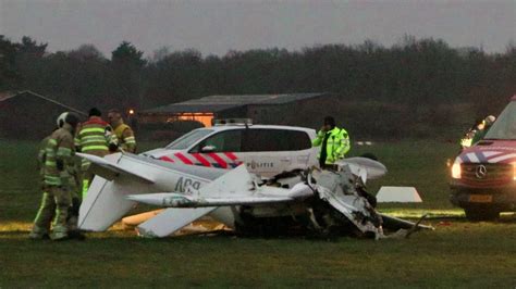 Piloot omgekomen bij crash op A58 met toestel van vliegschool.